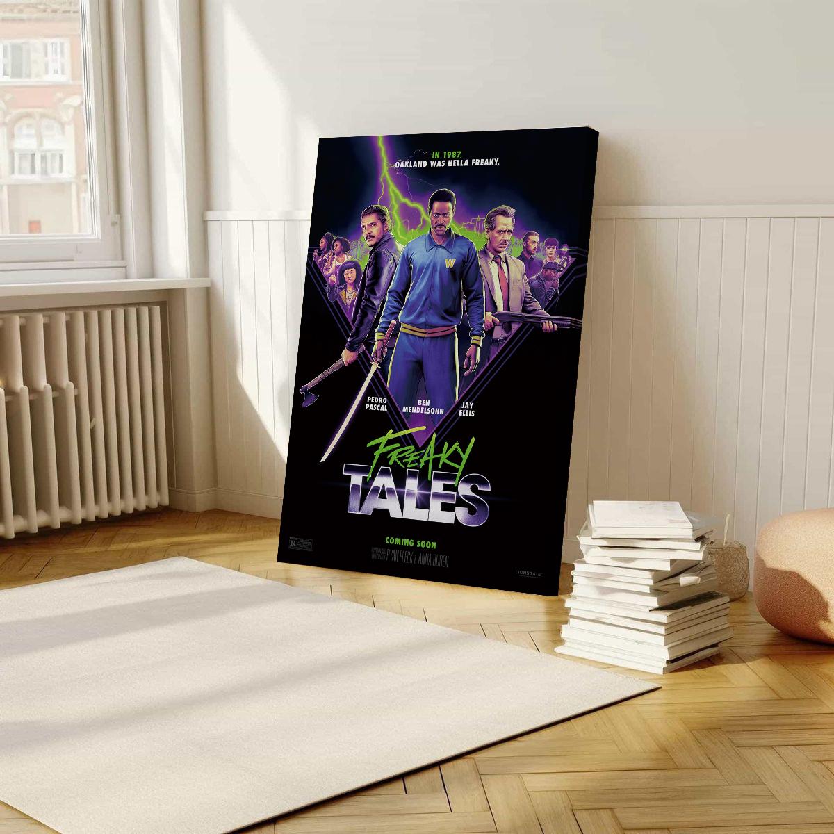 Freaky Tales (2025) Movie Poster, Wrapped Poster, Wall Art, Room Decoration, Retro Aesthetics,Birthday Present