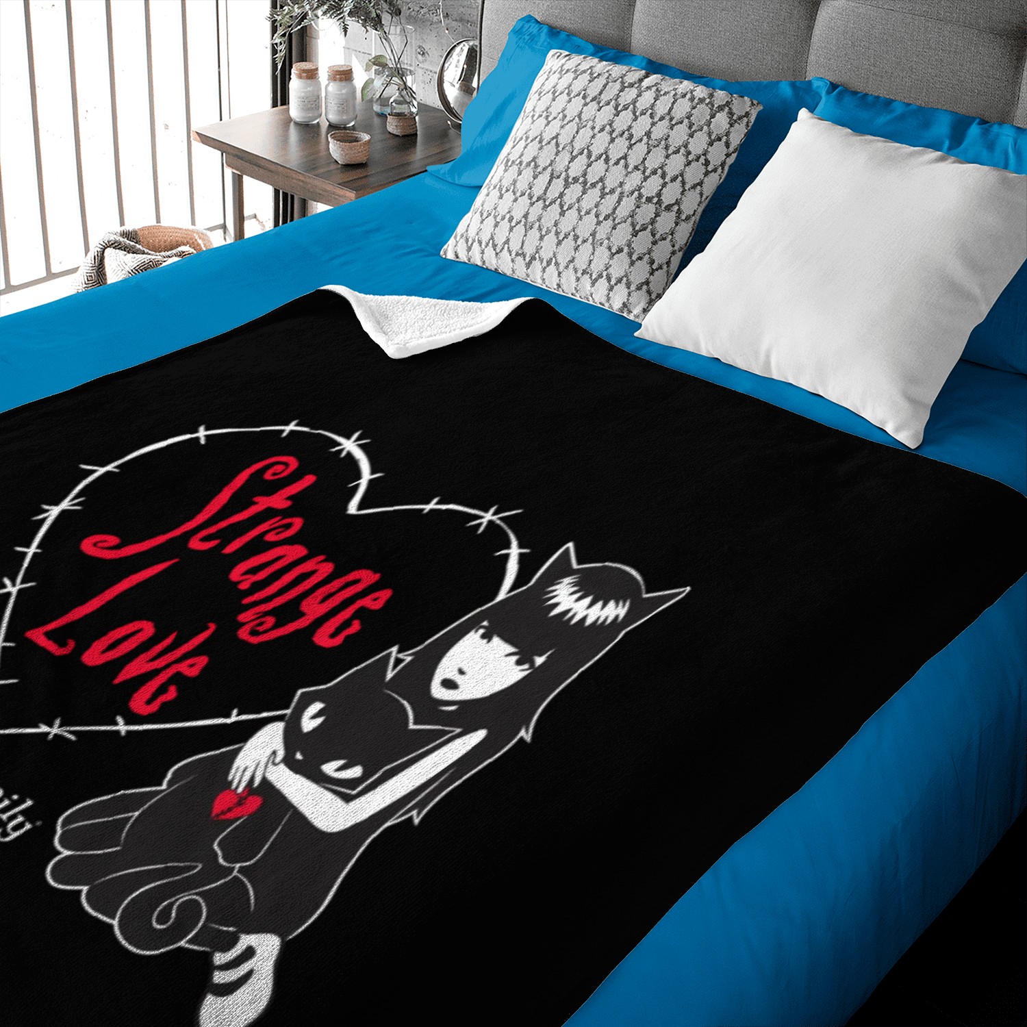 Emily The Strange Strange Love Baby Blankets