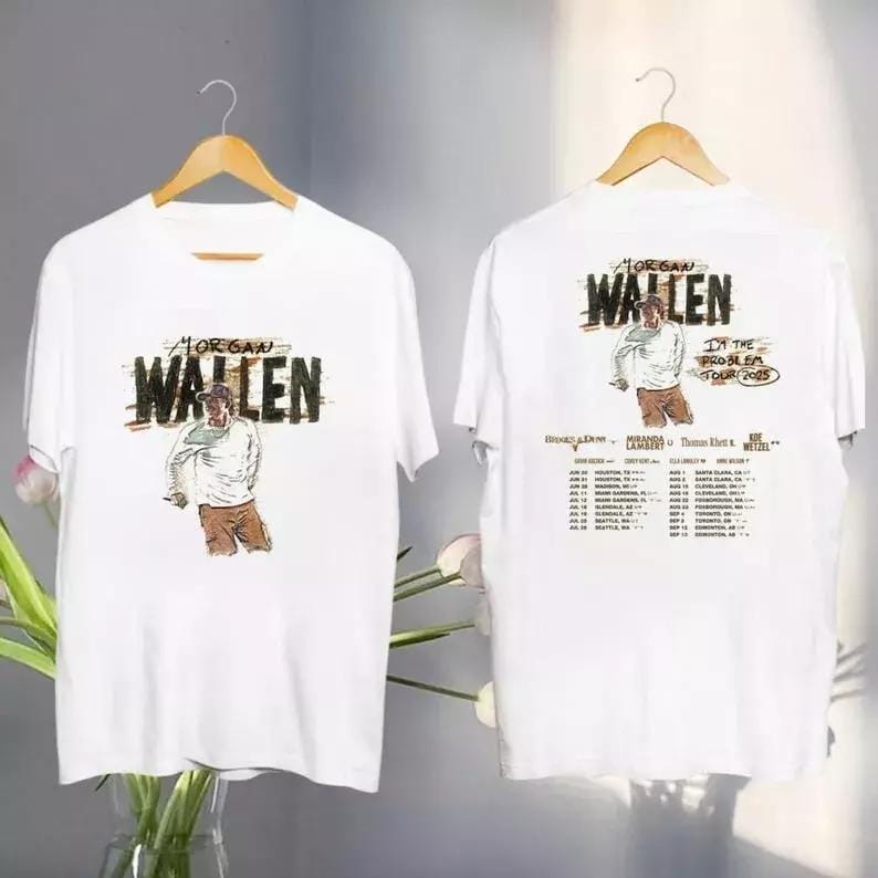 Morgan I'm The Problem Tour 2025 T-Shirt, Wallen Concert 2025, Mor-gan Wallen Fan Shirt, Mor-gan Wallen Merch, Country Music Tee