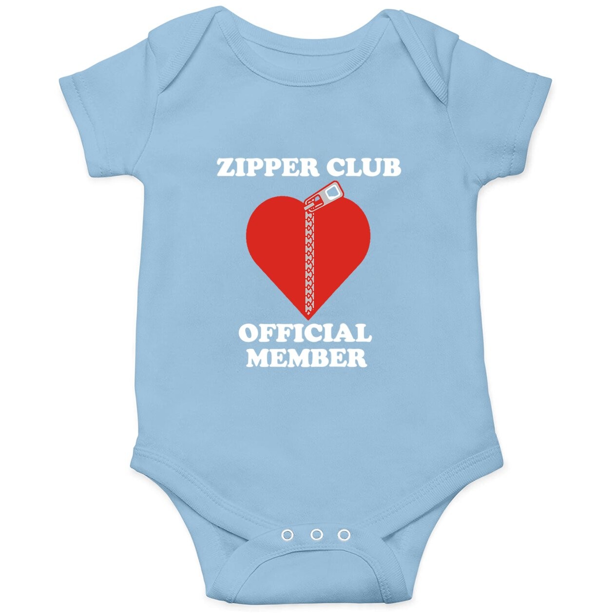Zipper Club Member Open Heart Surgery Baby Bodysuit