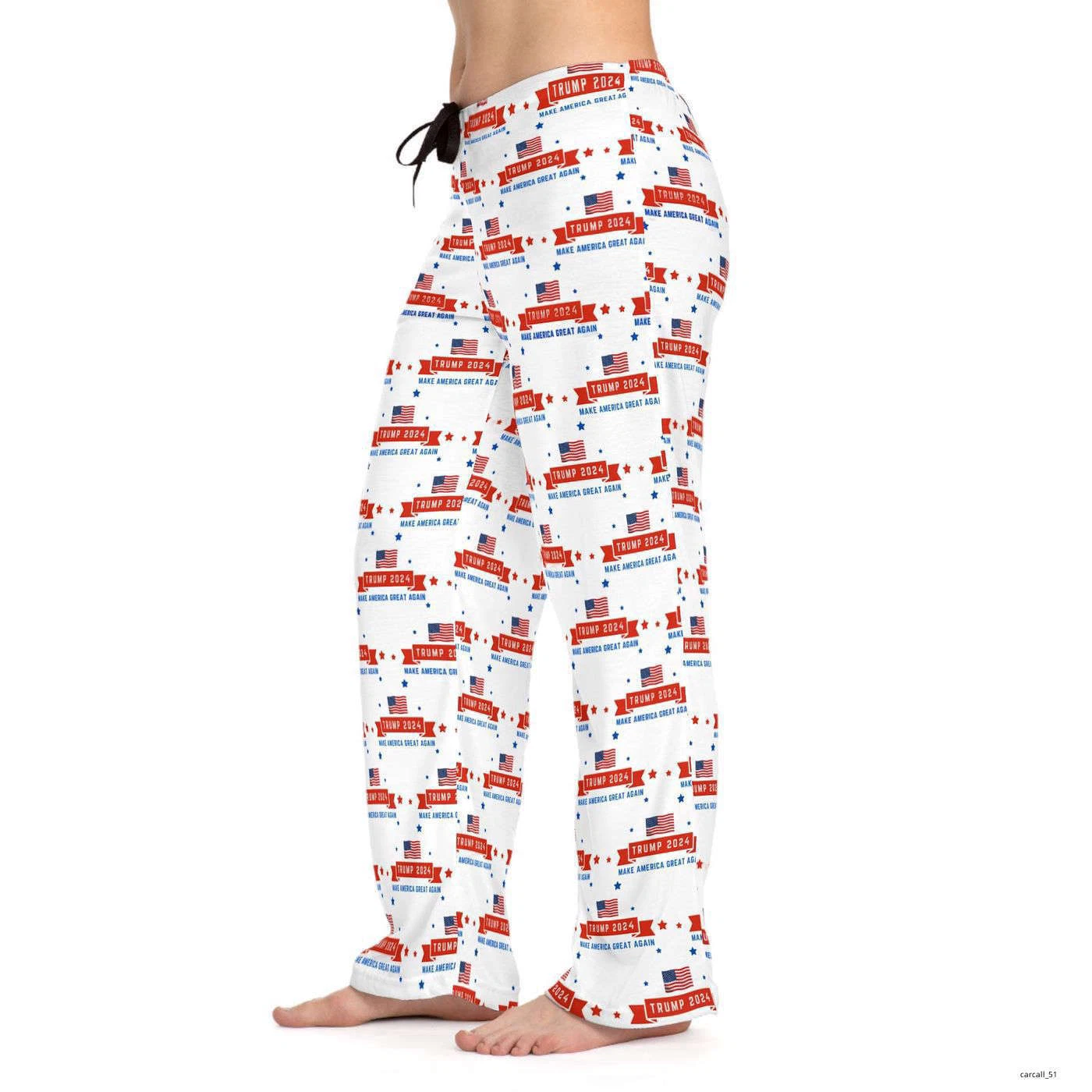 TRUMP 2024 PATTERN Women's Pajama Pants