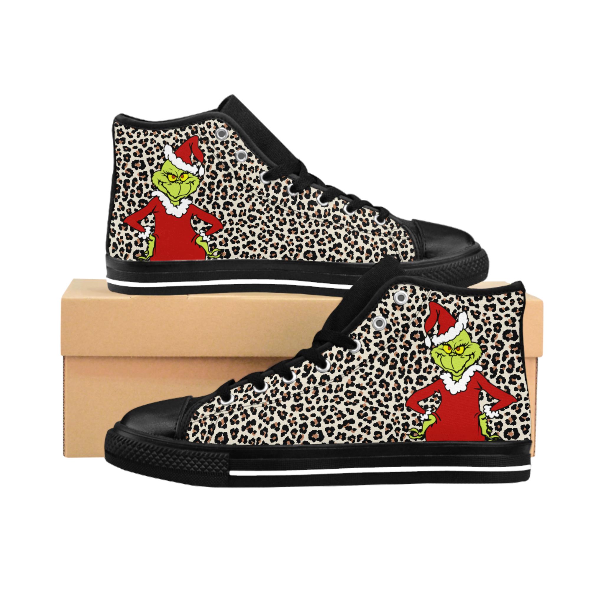 Christmas "The funny character" Women's Classic Leopard Print Sneakers
