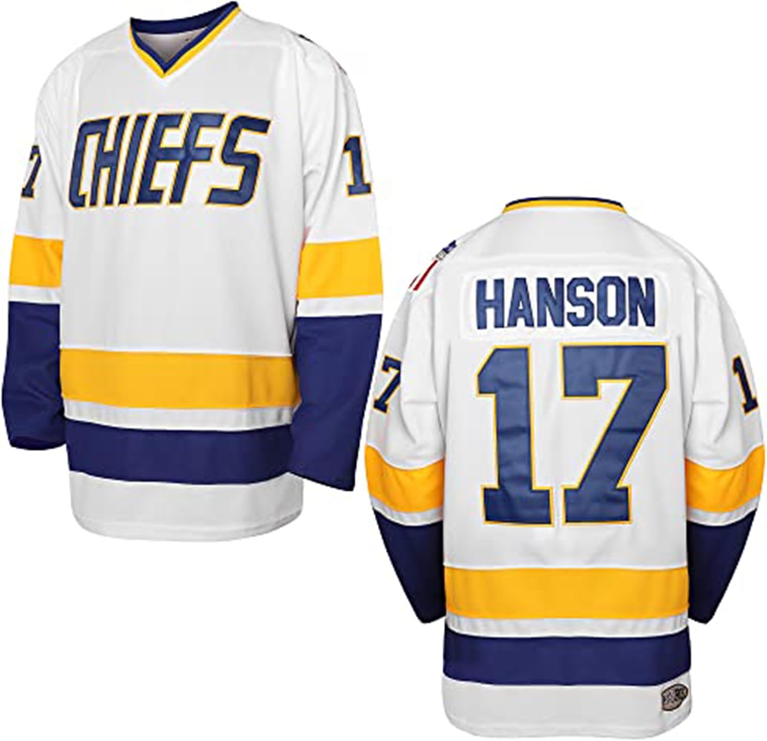 Hanson Brothers Charlestown Chiefs Men's Hockey Jersey 16 Jeff Slap Shot Movie Jersey