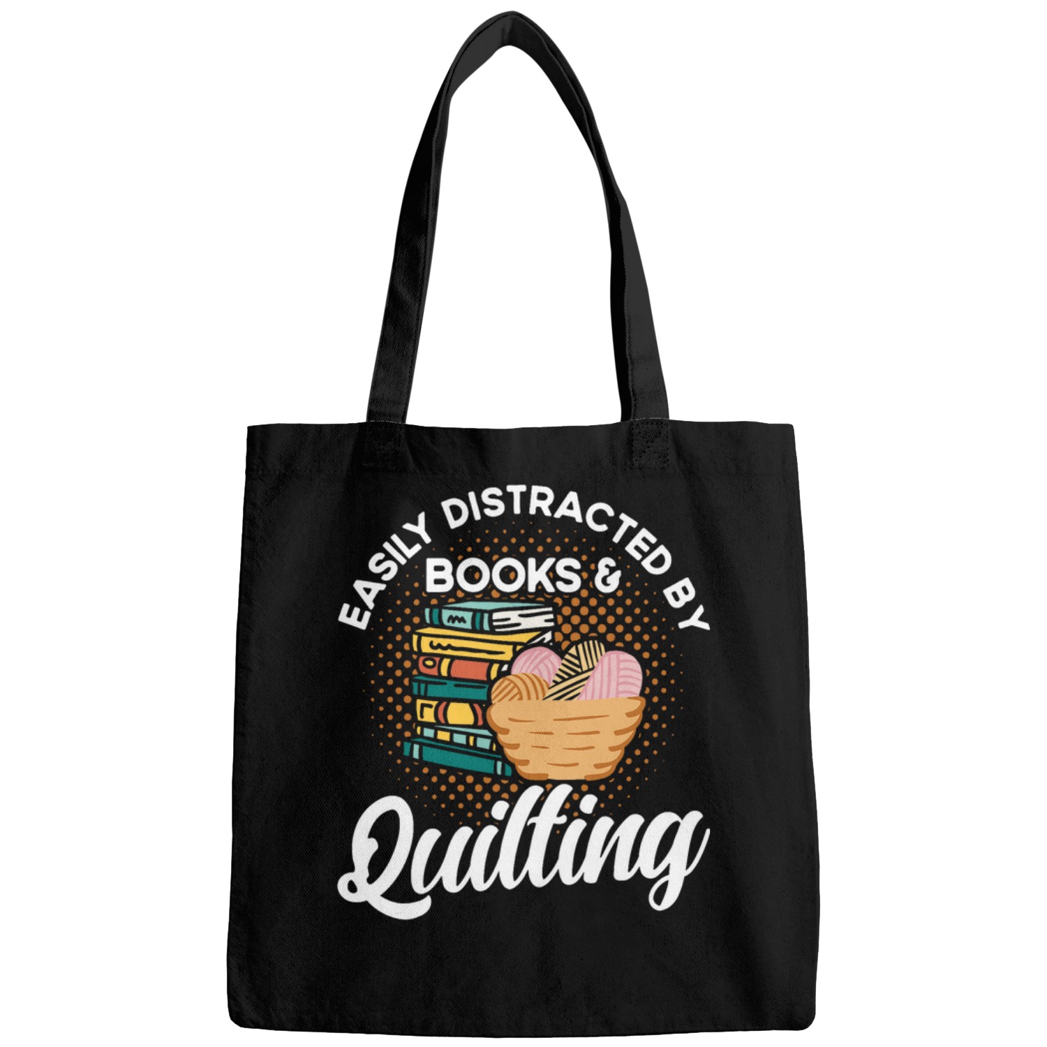 Easily Distracted By Books And Quilting Quilter Knitting Bags