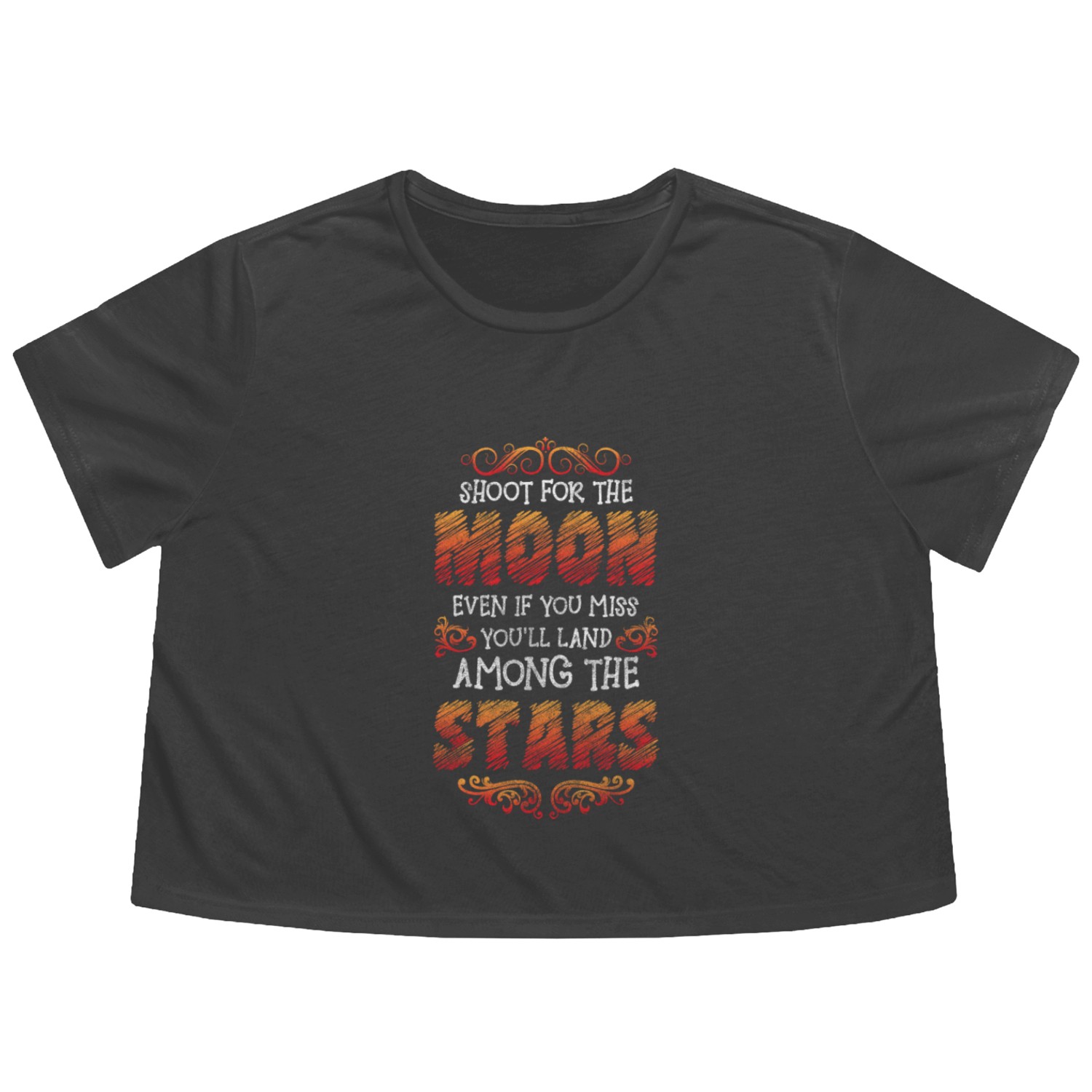 Stars Dream Night Flowy Cropped Tees