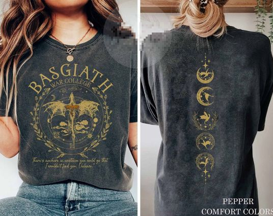 Basgiath War College Double-side T-shirt, Vintage T-Shirt for Women