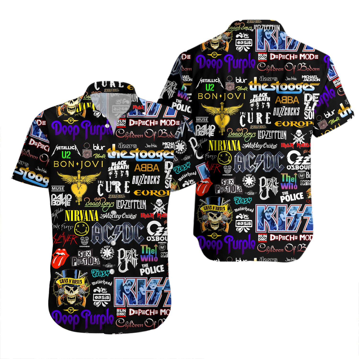 Classic Rock Unisex Hawaiian Shirt ,Rock Hawaiian Shirt