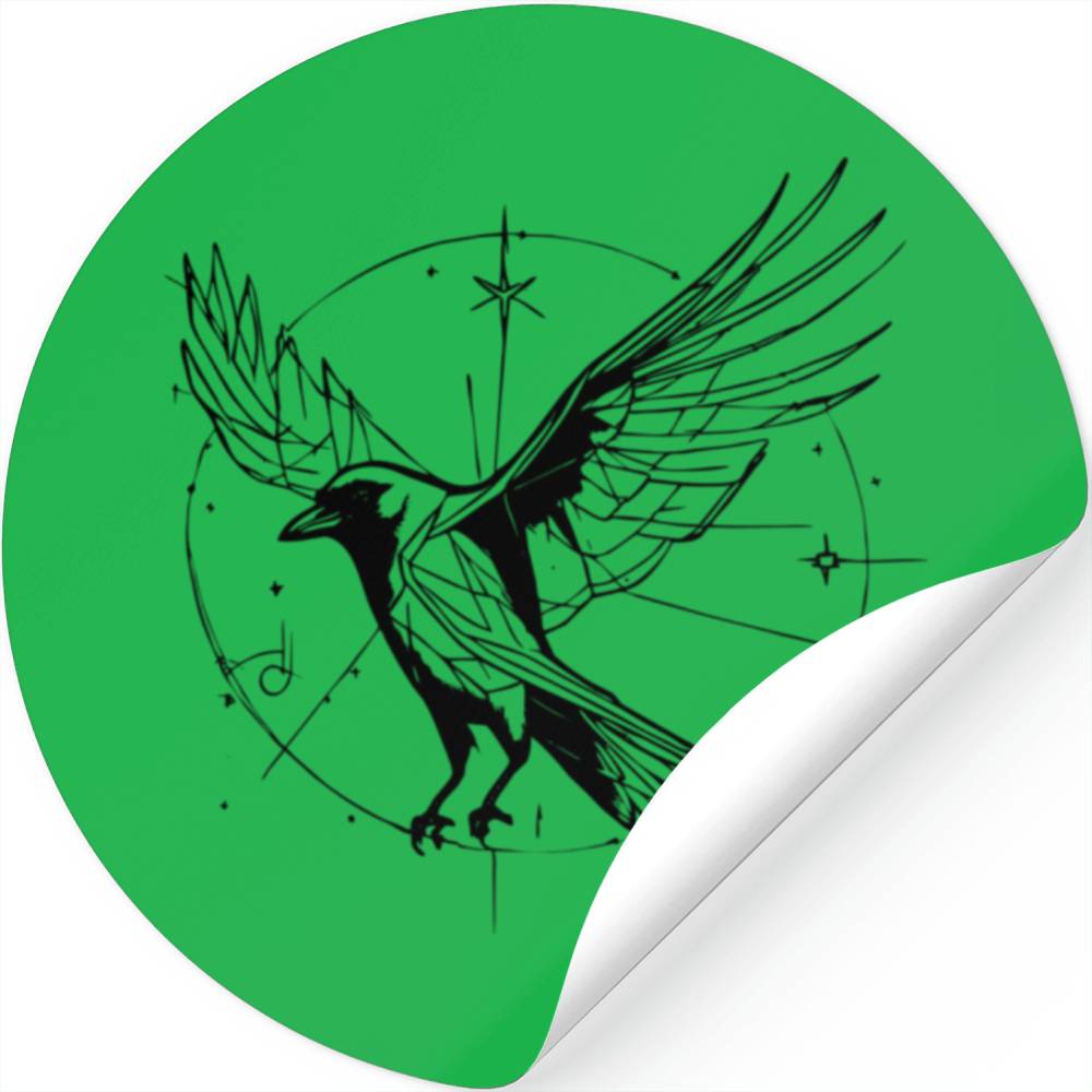 Mystique crow Stickers Stickers Stickers design
