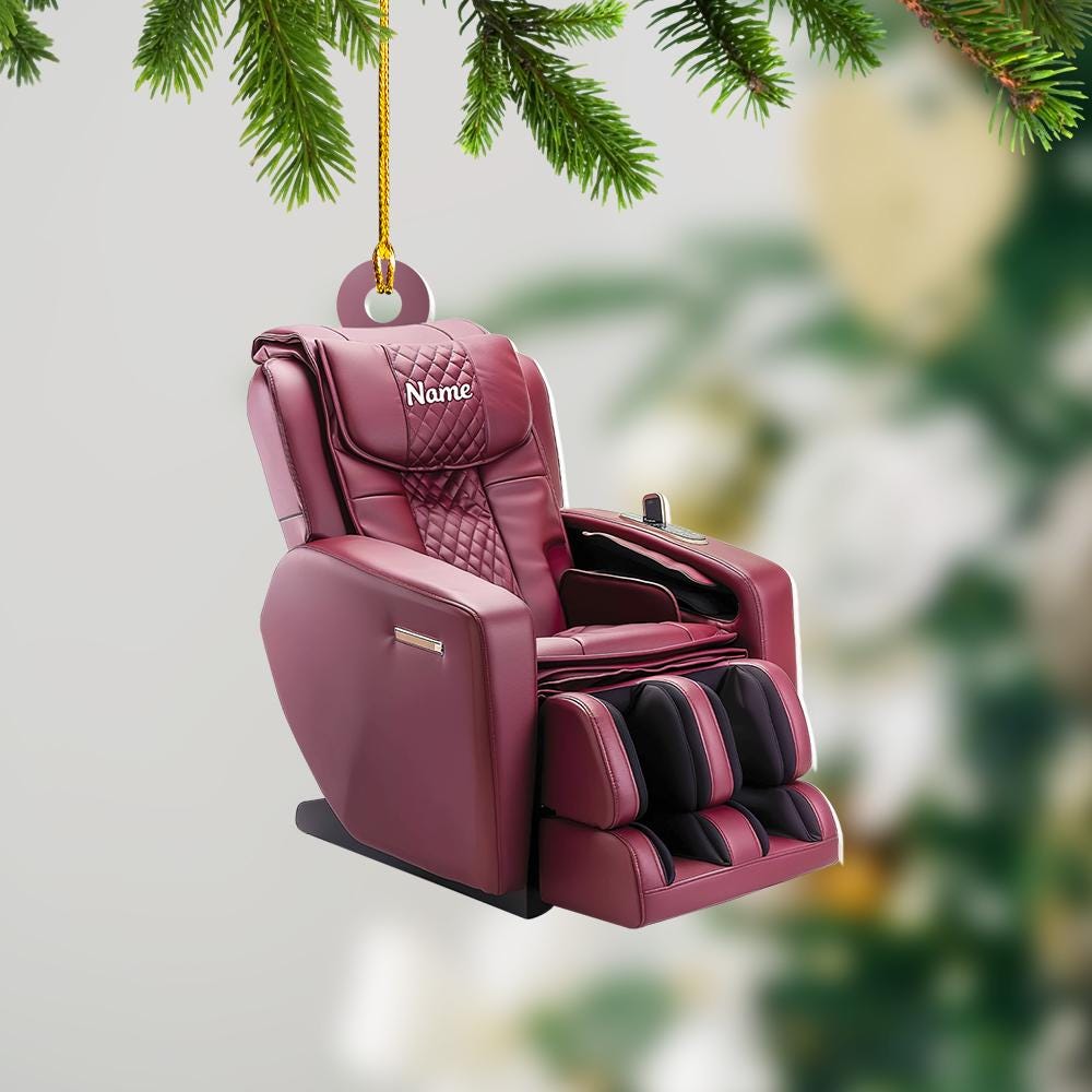 Personalized Massage Chair Ornament, Massage Chair Christmas Ornament, Recliner Chair Ornament, Massage Theraphy Ornament Gift