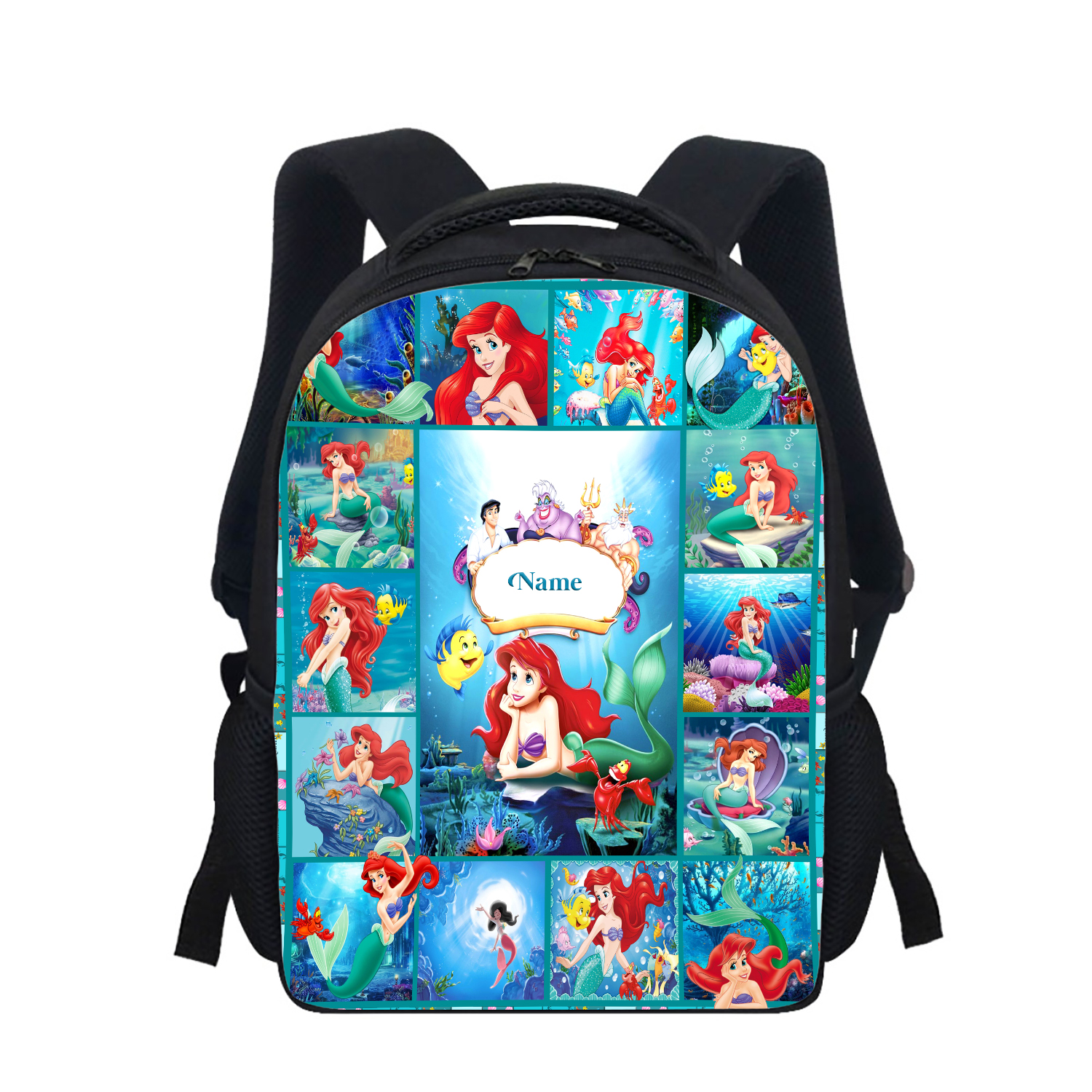 Personalized Princess Movie Backpack, Characters Lunch Bag, Mermaid Movie Water Bottle, Cartoon School Bag, Cartoon Tumbler, School Gift