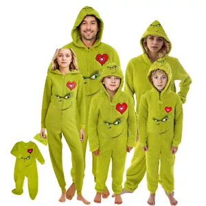 Funny Character Hooded Jumpsuit | Christmas Pajama Outfits | Family Matching Pajamas