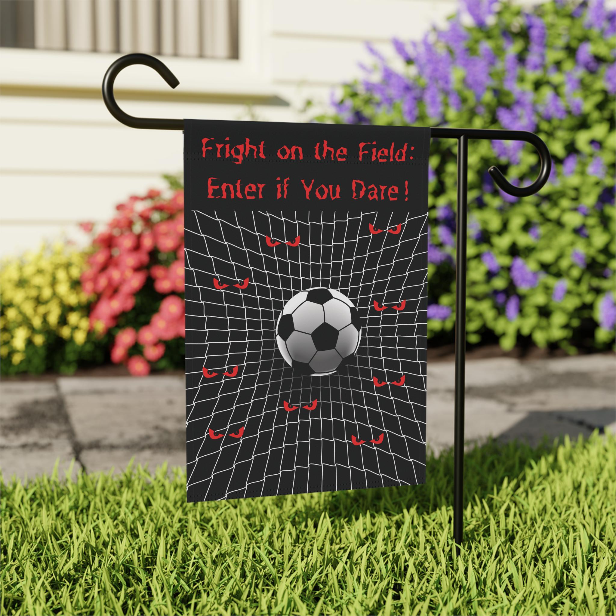 Fright on the Field Halloween Flag, Creepy Cute Decor, Outdoor Halloween