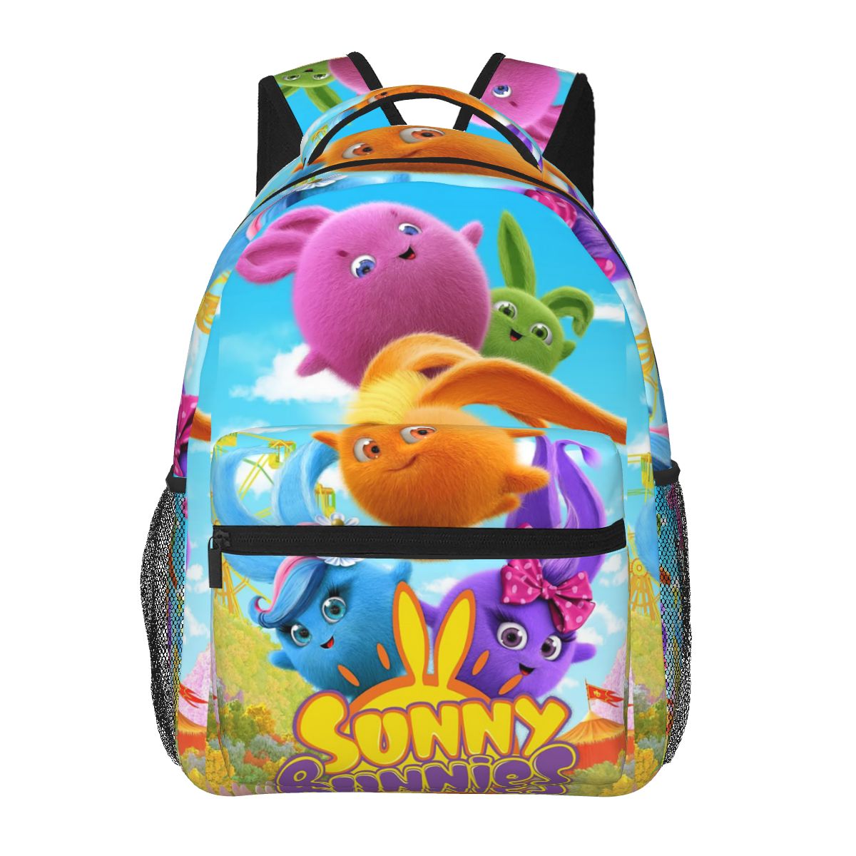 Sunny Bunnies Anime Cartoon Backpacks Boys Girls Bookbag Children School Bags Cartoon Kids Rucksack Shoulder Bag Large Capacity