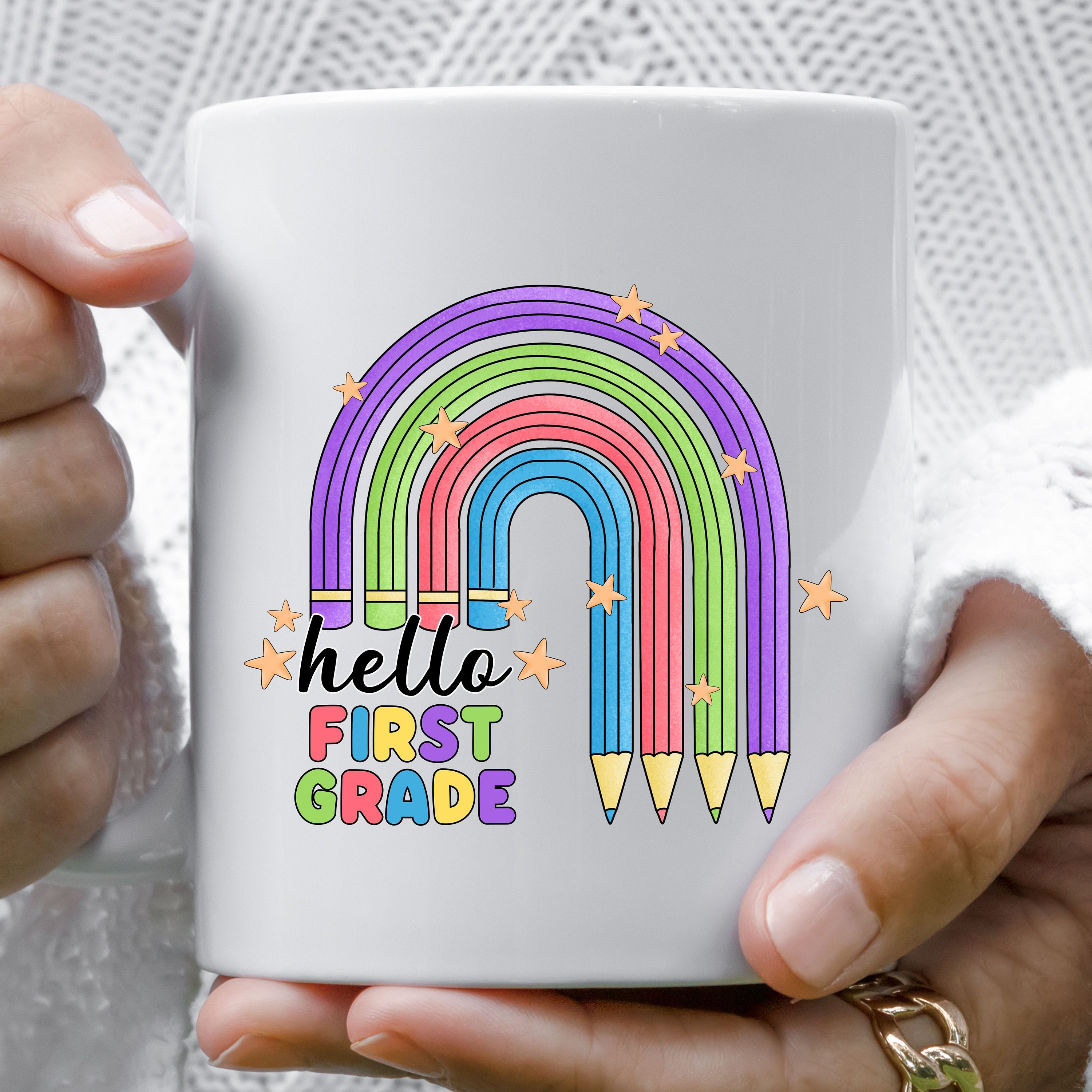 First Grade Teacher Mug, Teacher Mug, Back to School Mug, Teacher Gift, First Day of School Mug, First Grade Mug, Grade Mug, Teacher Cup