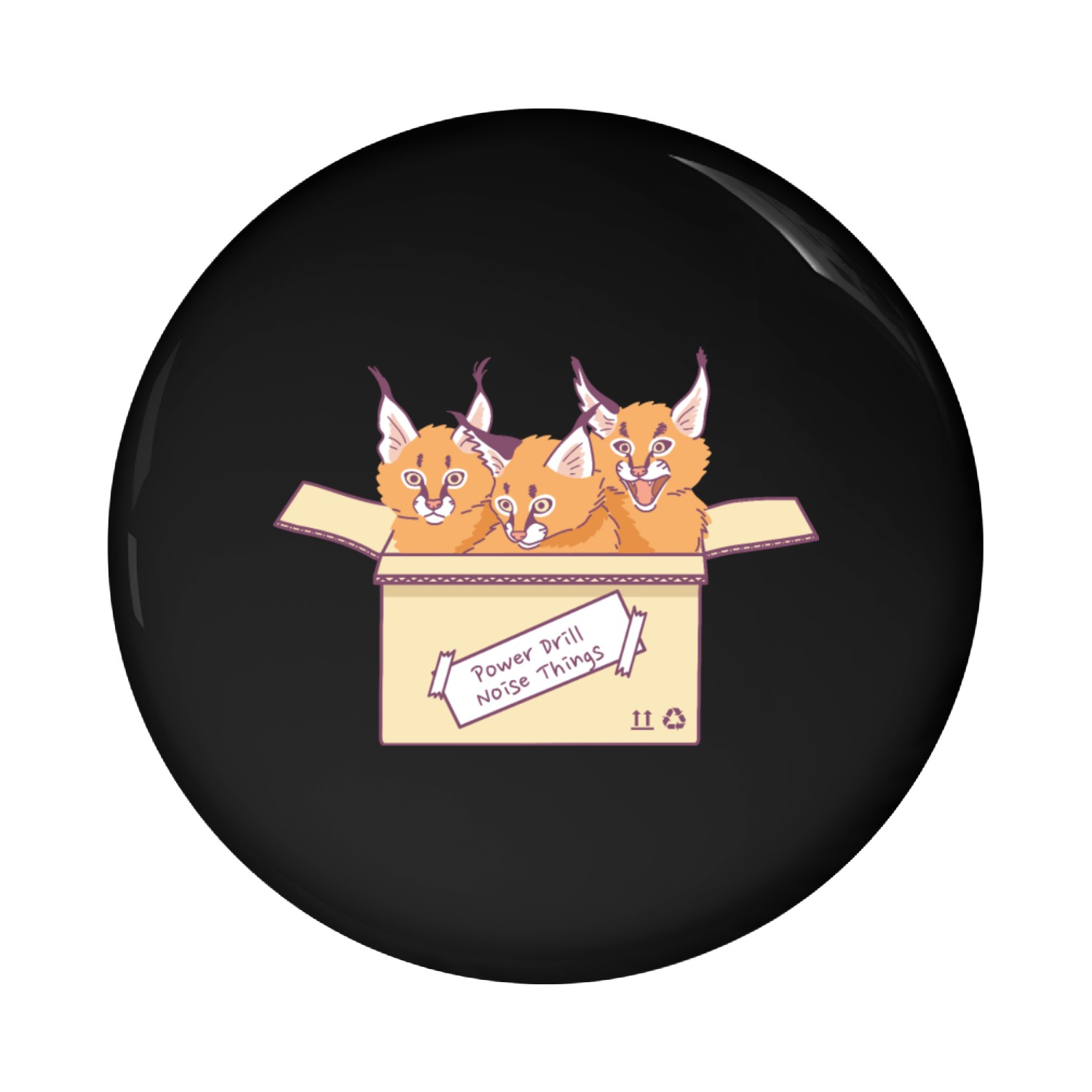 Caracal Pin Buttons