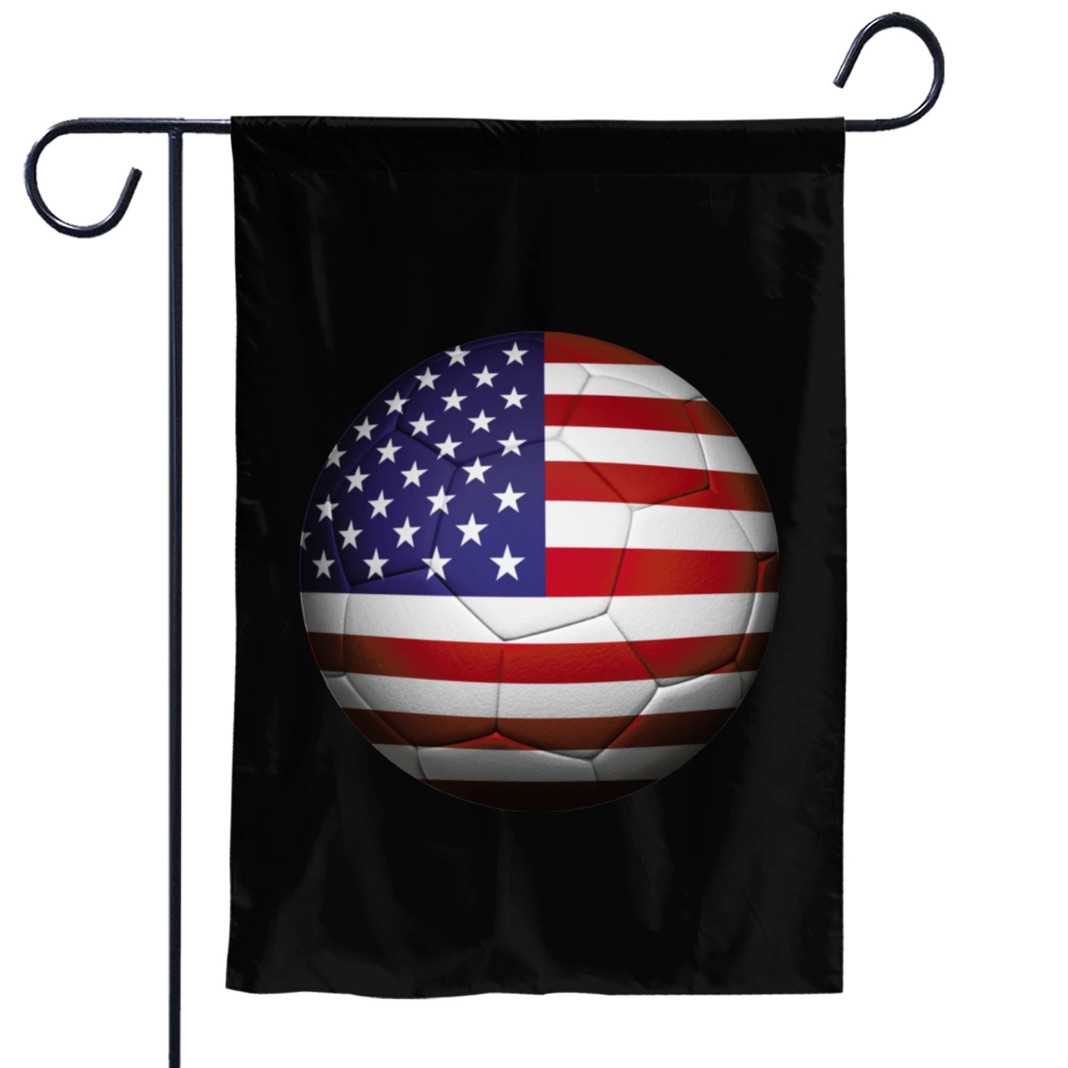 American Flag Soccer Ball, United States Fan. Garden Flags