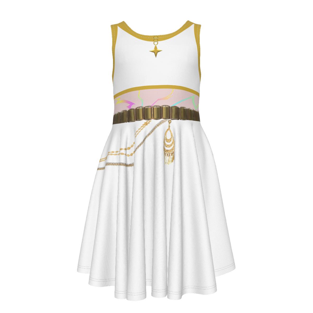 Rumi - KPop - Demon Hunters - Halloween - Costume - Kid's Sleeveless Dress