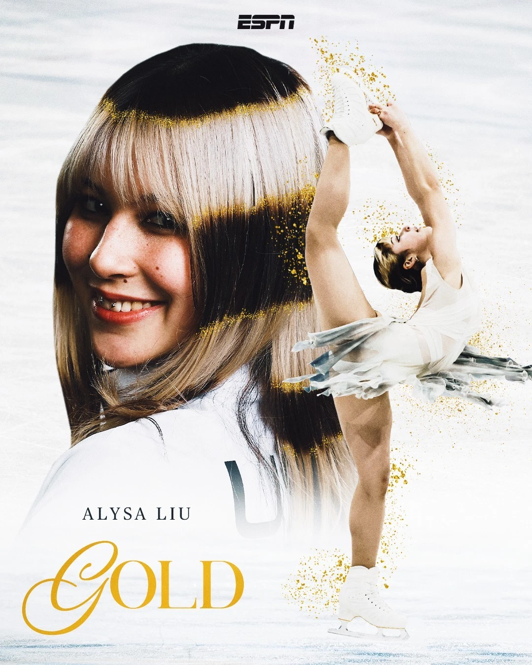 Alysa Liu Gold Medal Skating Poster Wall Art