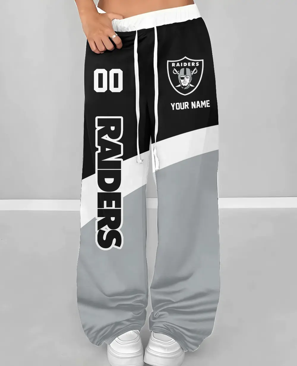 Las Vegas Raiders Personalized Wide Leg Lounge Pants