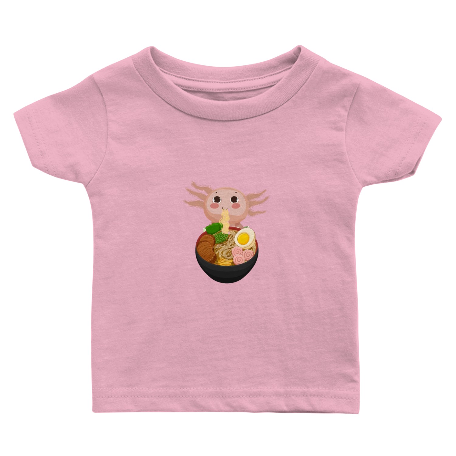 Ramen Axolotl Kawaii Anime Japanese Food Teens Lon Baby T Shirts
