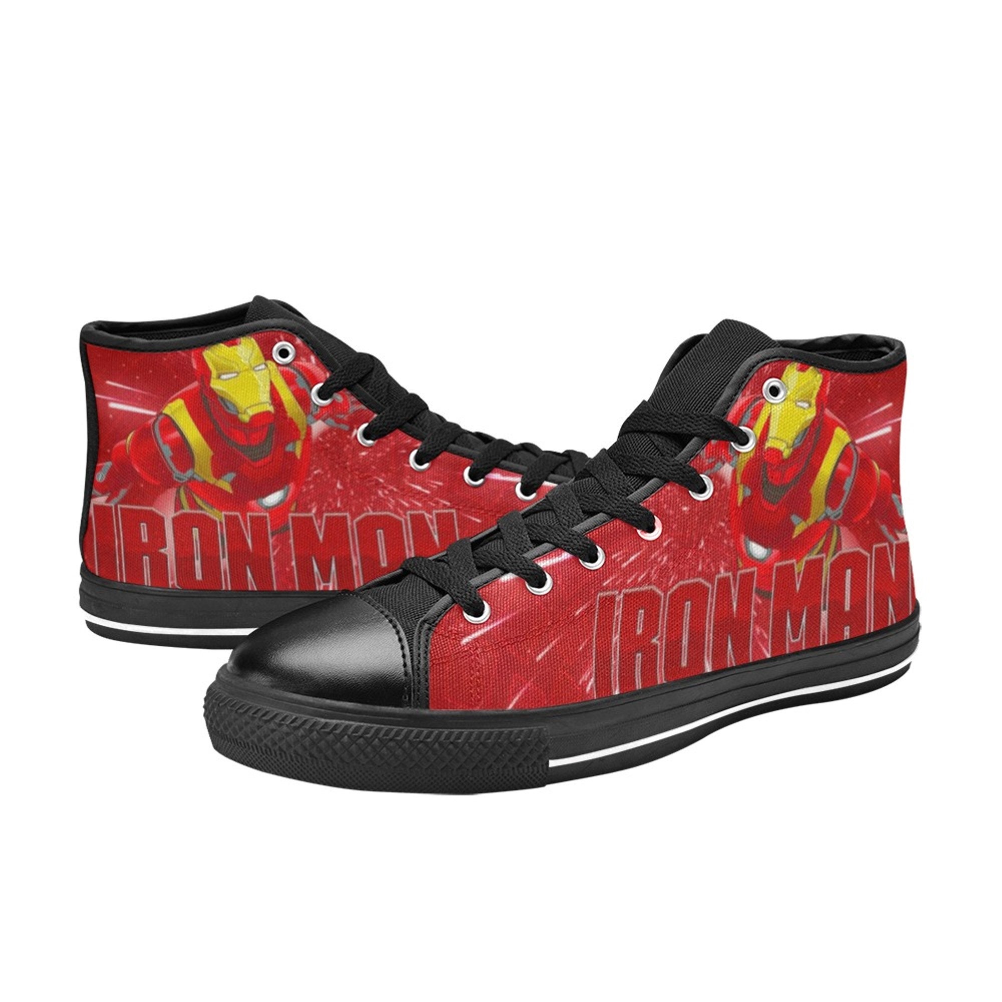 Iron Man High Top Sneakers, Iron Man High Top Sneakers For Men Women