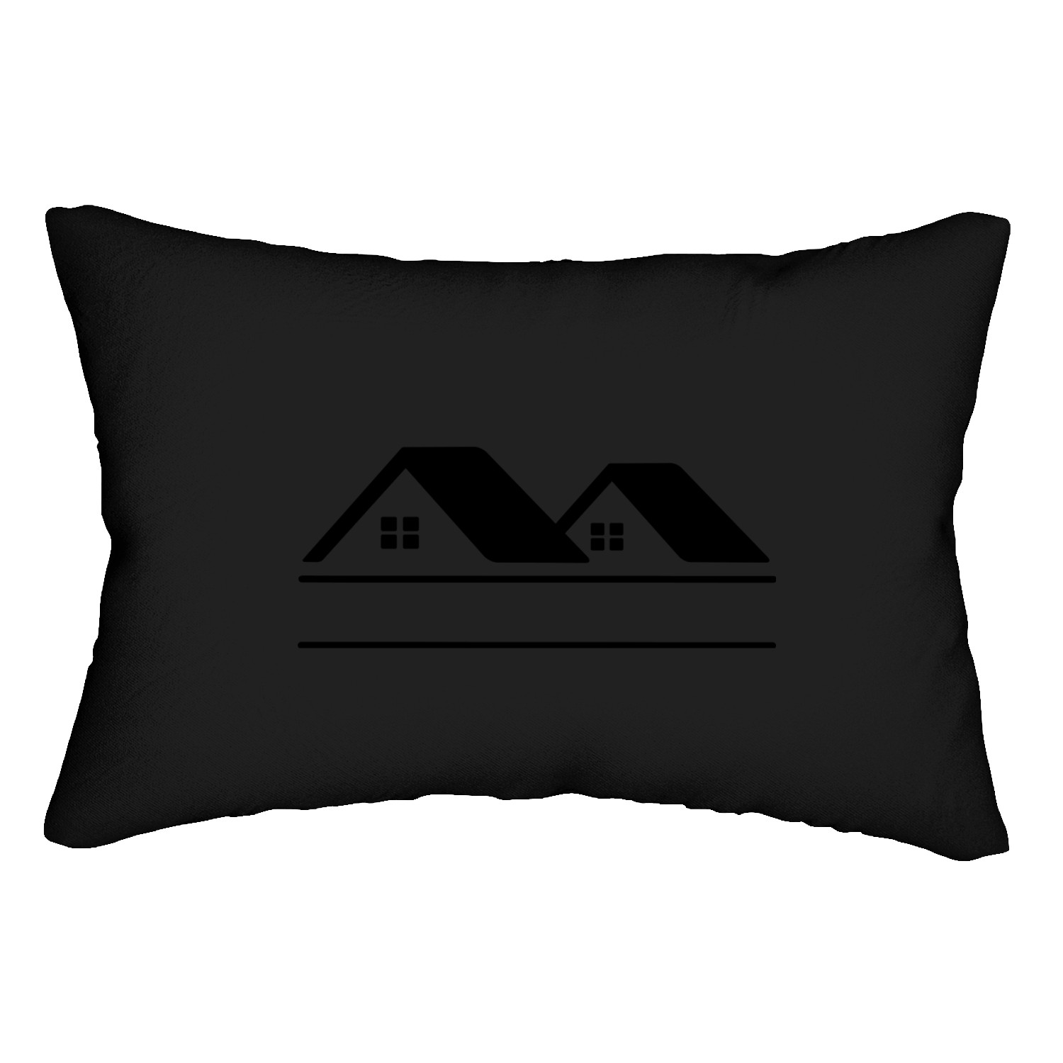 House text banner Lumbar Pillows