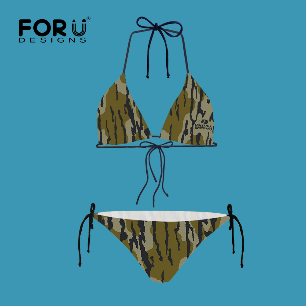 Mossy Oak Bottomland Original Camo Strappy Triangle Bikini Top