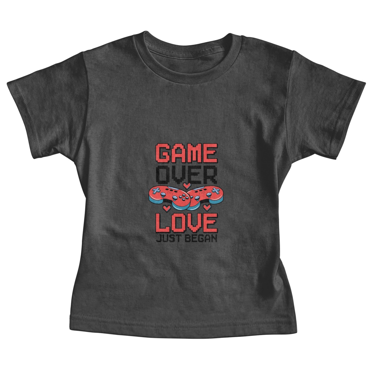 Valentine's Day Gamer Playing Video Game Couples Baby Tees