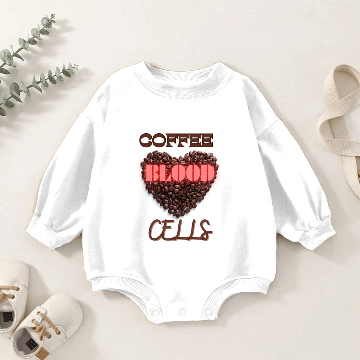 coffee DNA Baby Romper Sweatshirts