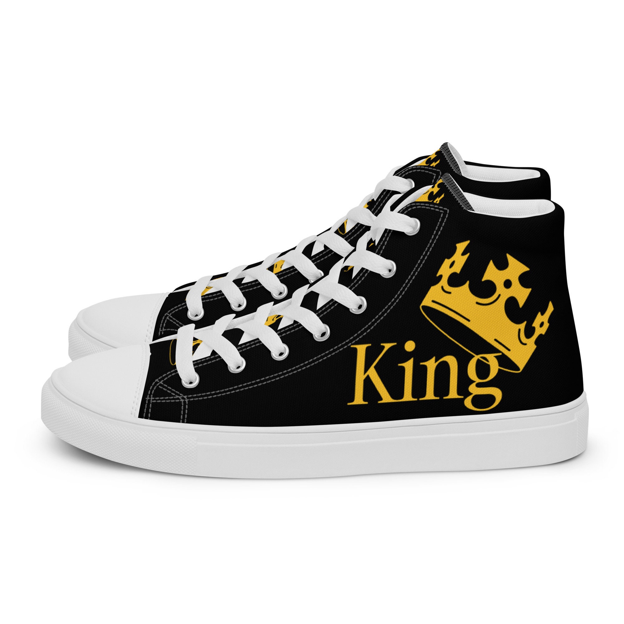King Mens High Top Canvas Shoes