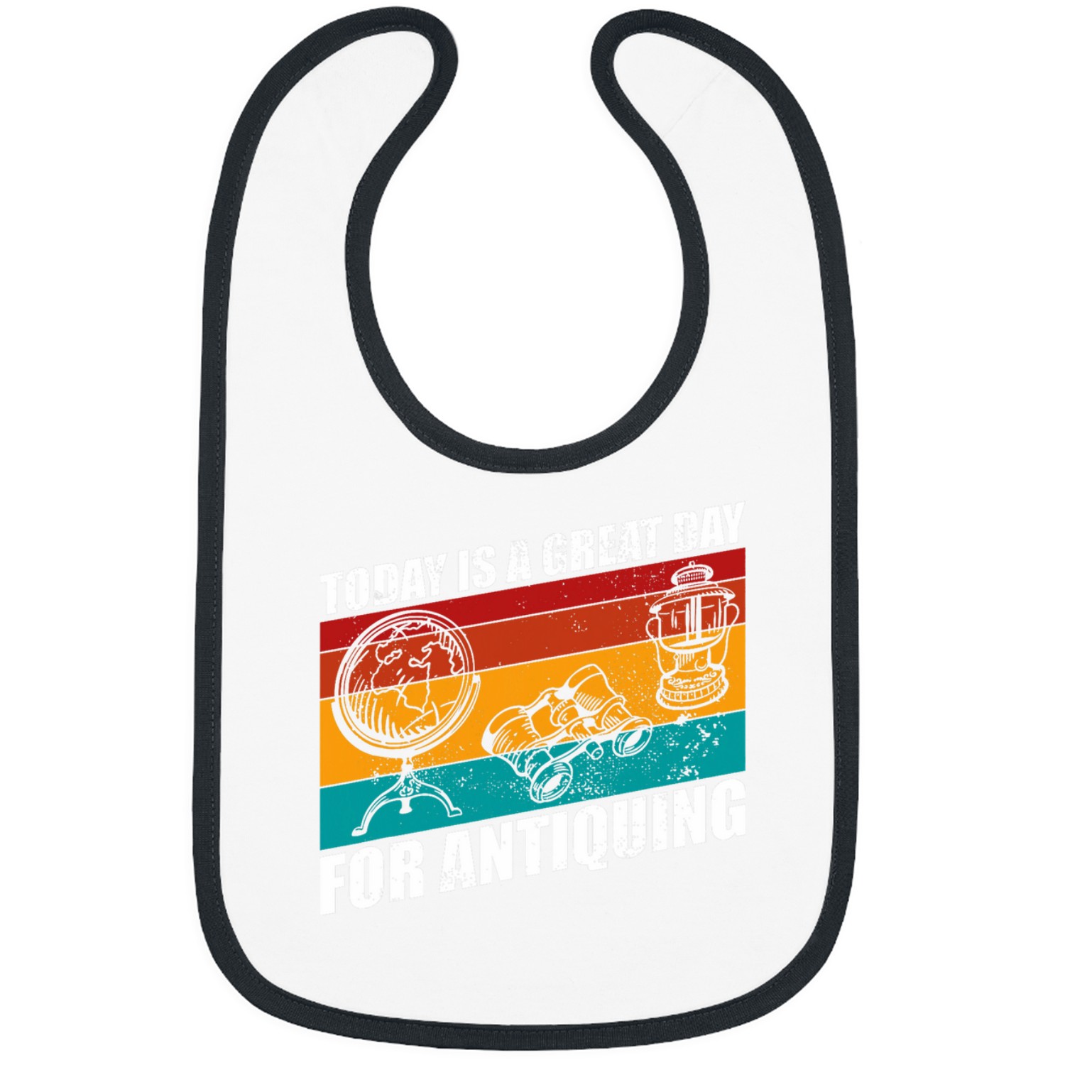 Antiquing great day for antiques quote thrifter design Bibs