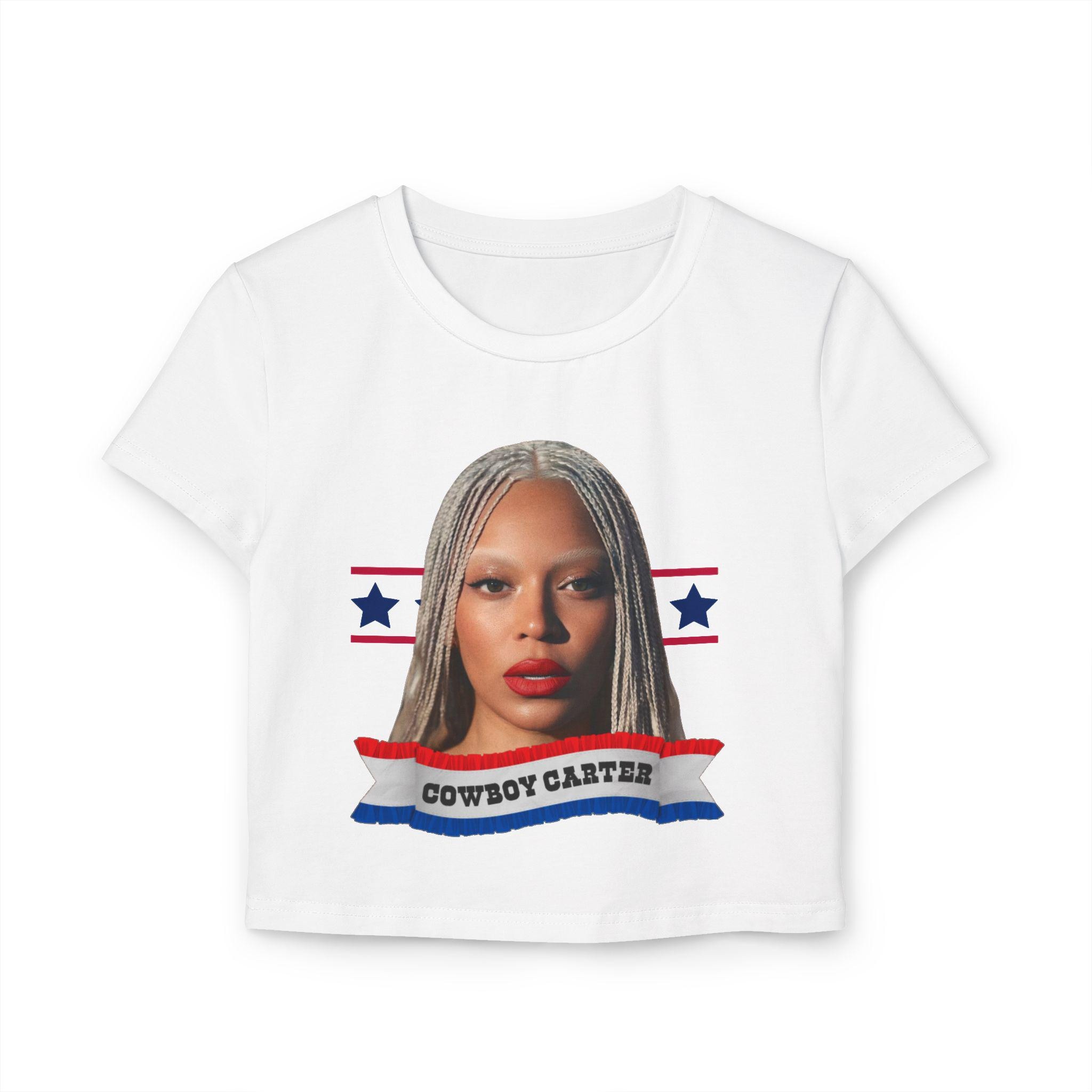 Cowboy Carter Women's Baby Tee - Trendy Crop Top for Casual Style