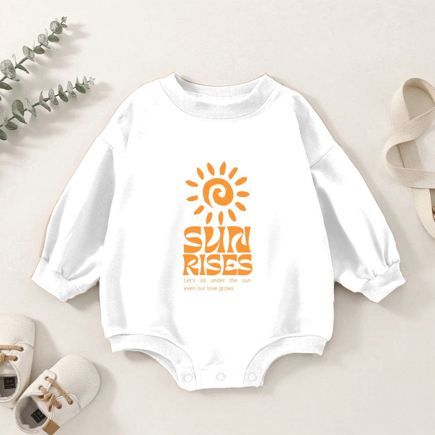 Sun Rises Baby Romper Sweatshirts