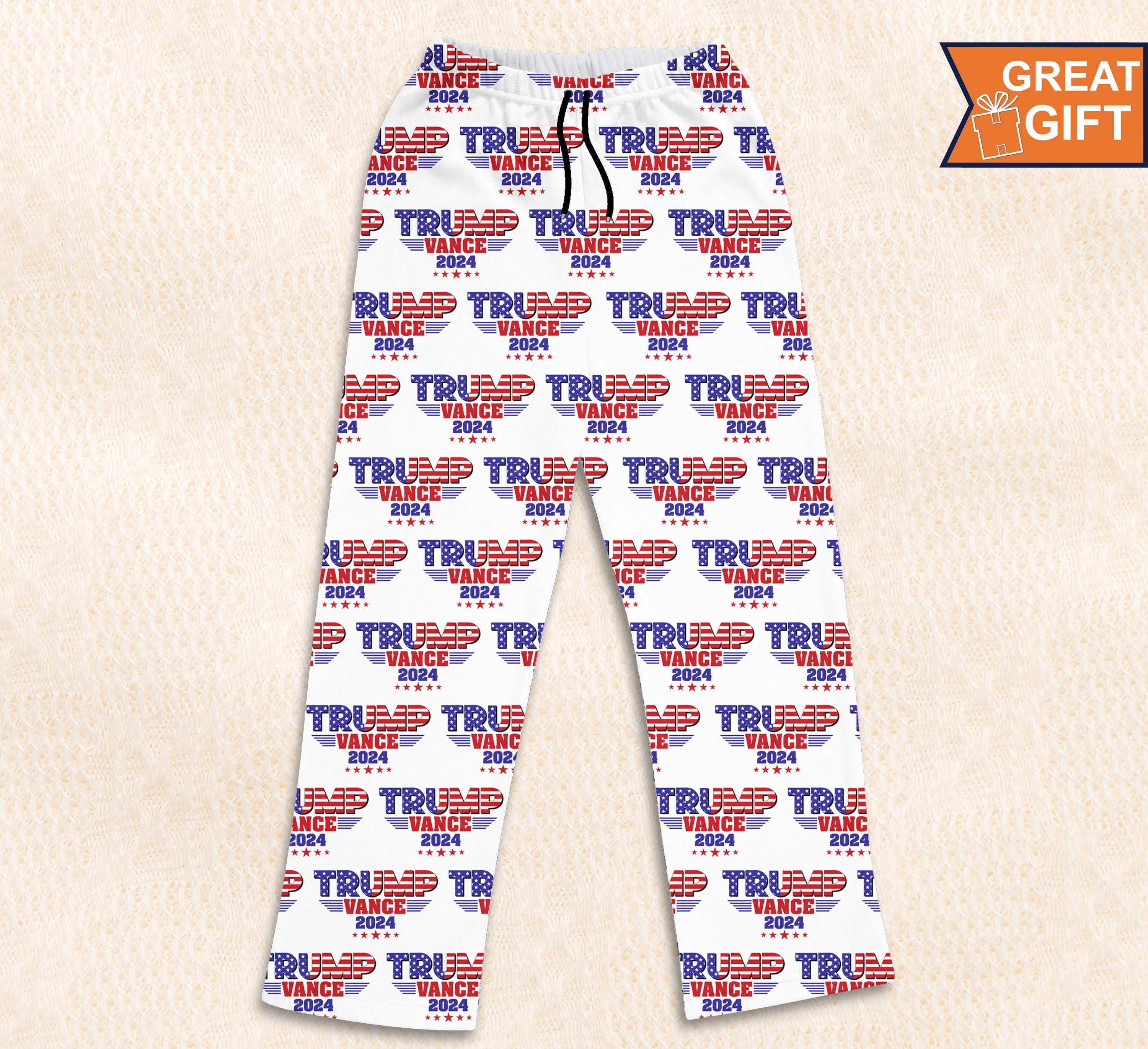 Trump Vance 2024 Pajamas, MAGA 2024 Pajamas Shirt Donald Trump, Trump For President, 2024 Election Shirts, Republican Voting shirt