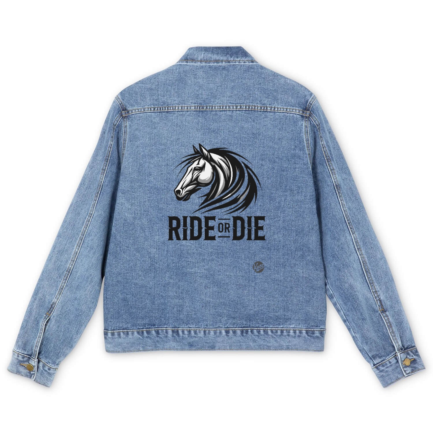 Ride or Die – Equestrian Spirit Men's Denim Jackets