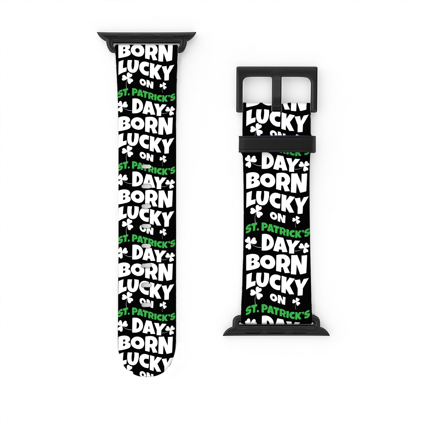 Birth Lucky Shamrock Clover Saint Patrick Day Watch Bands For Apple Watch