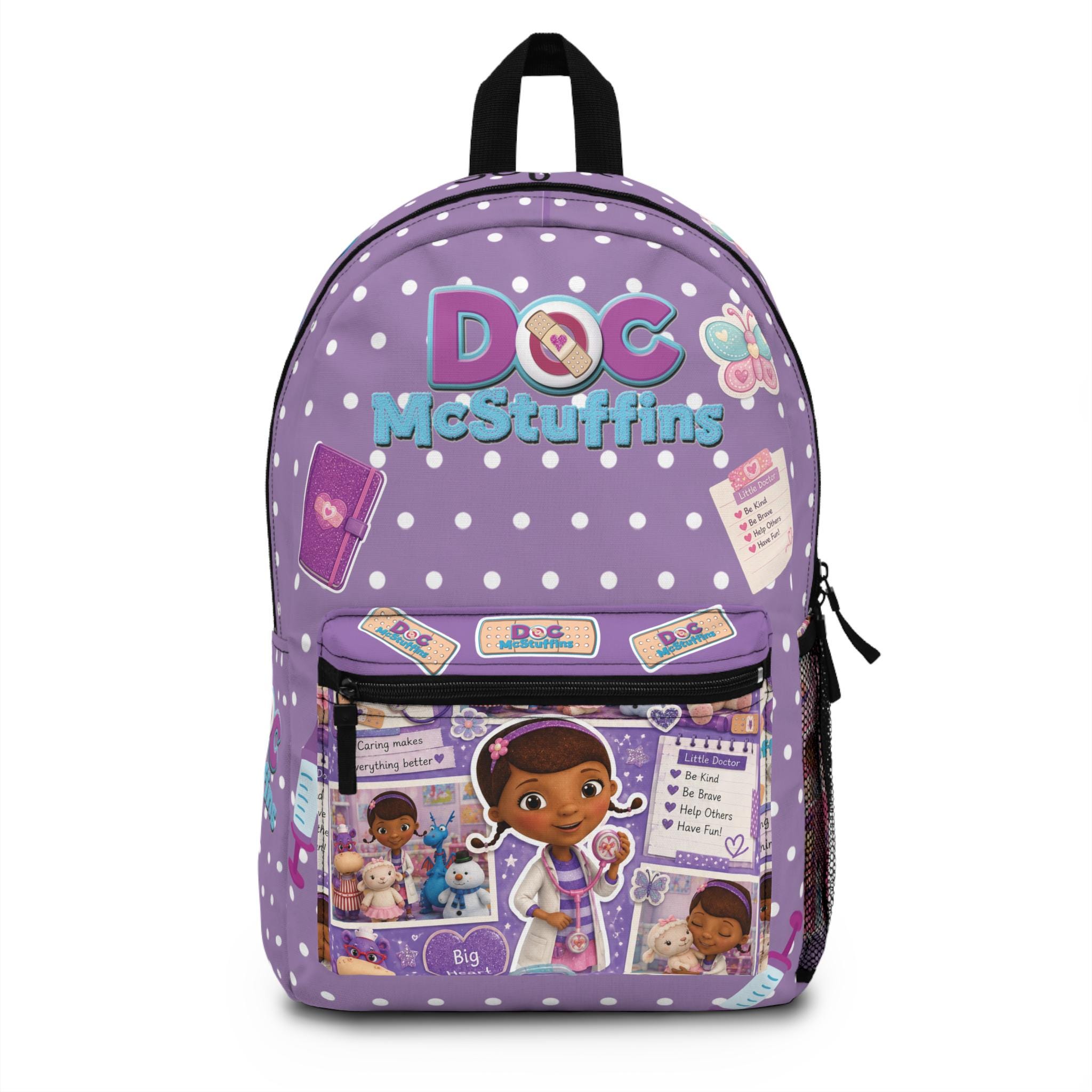 Personalized Doc McStuffins Backpack, Custom Name Senior Backpack, Senior Year Throwback Backpack