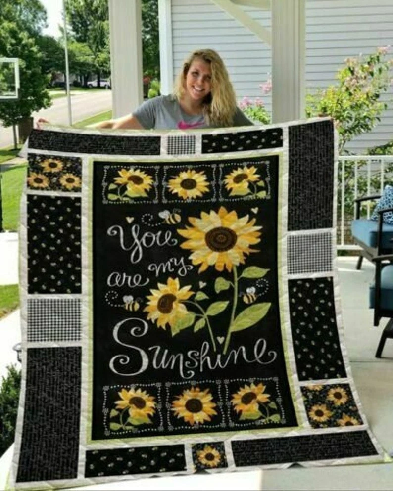Are My Sunshine Fleece Blanket Gift for Anniversary and Mother’s Day