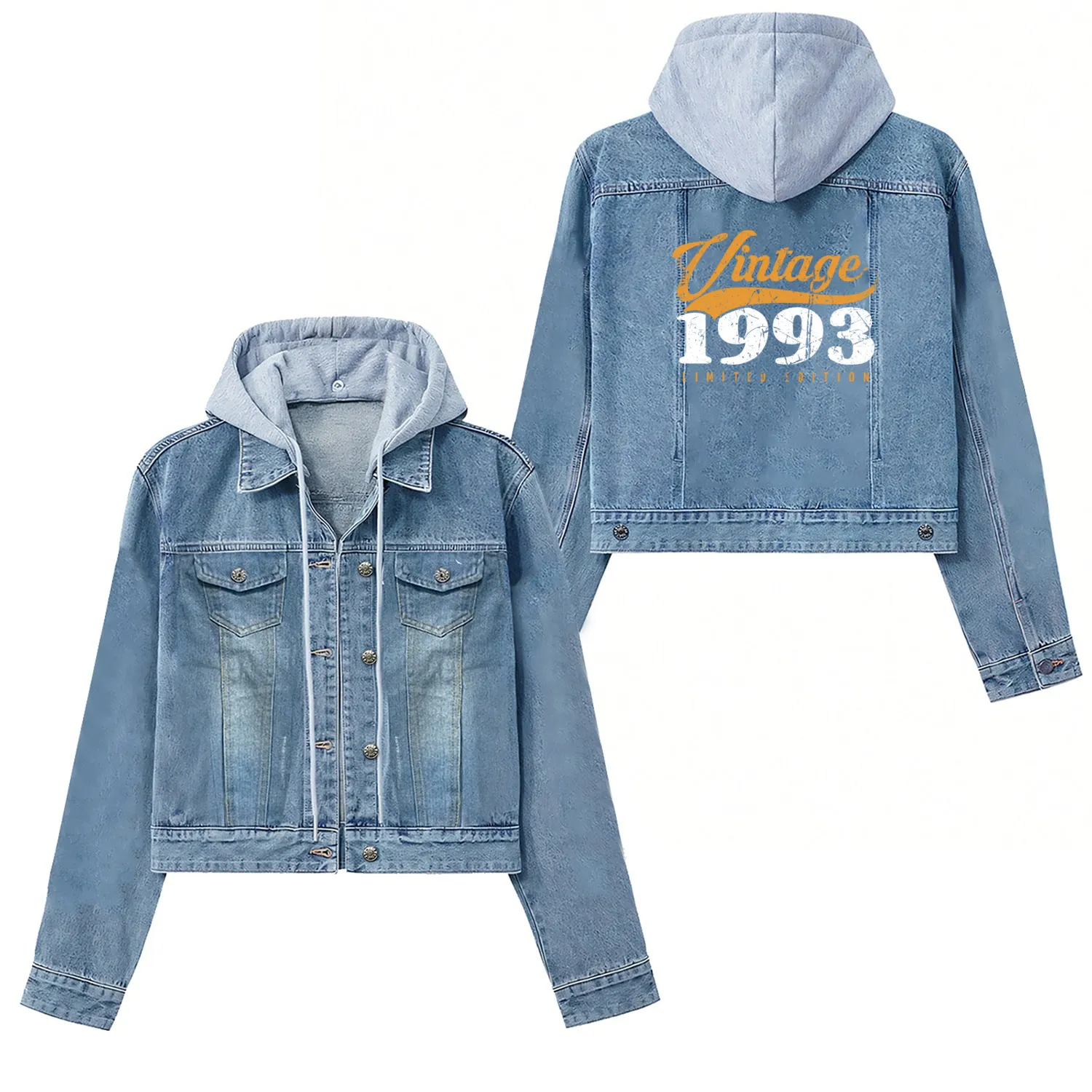 30 Years Vintage 1993 Retro 30th Birthday Women's Denim Jackets