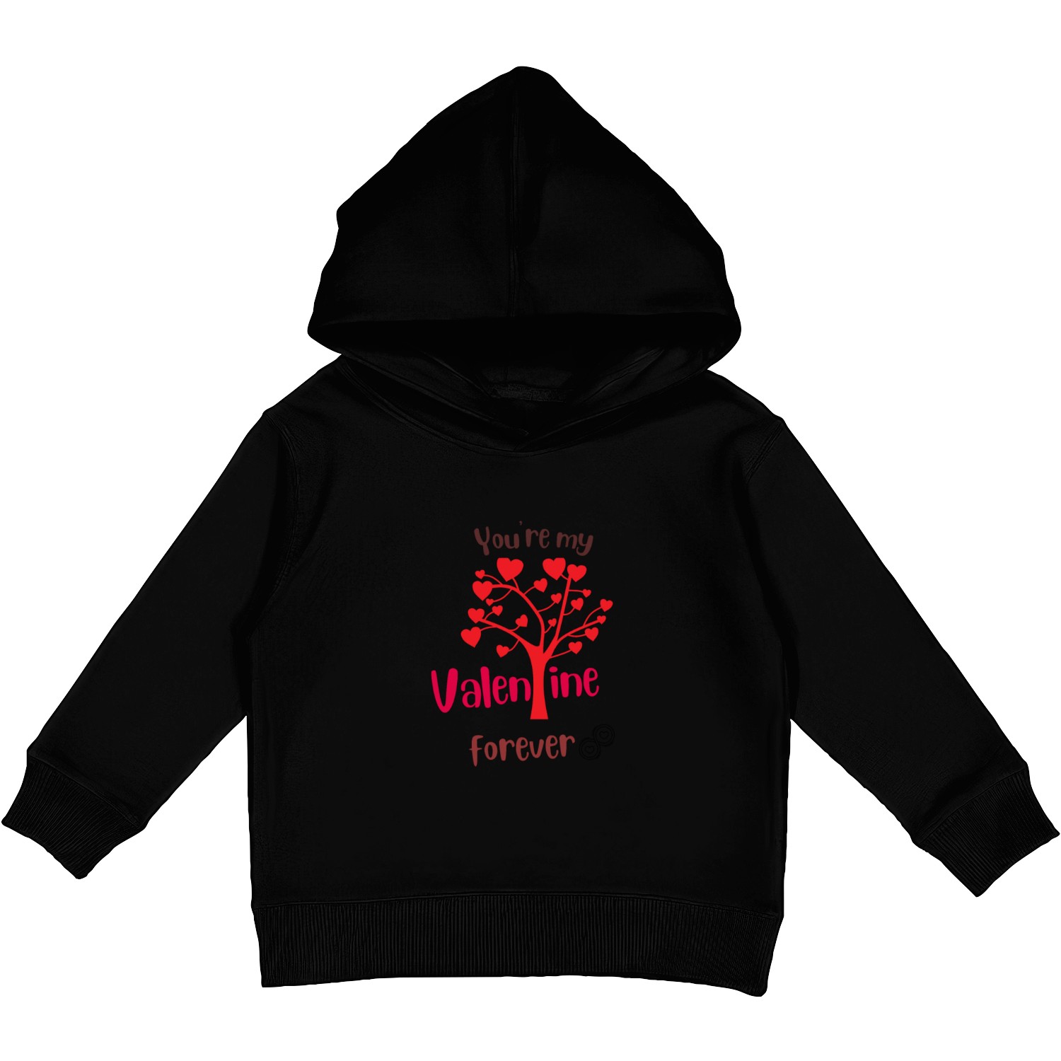Valentine FOR ever Kids Pullover Hoodies
