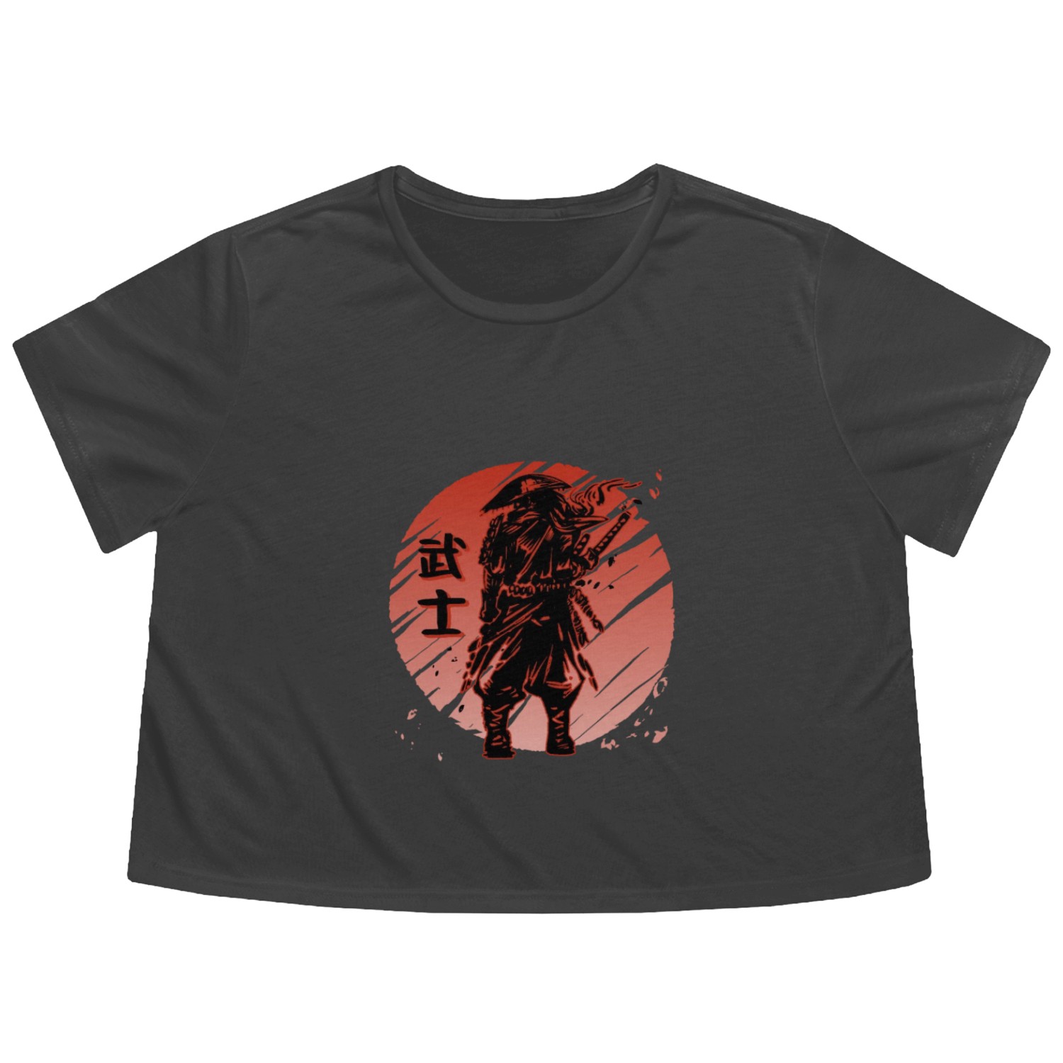 Japanese Samurai Warrior | Japanese Culture Flowy Cropped Tees