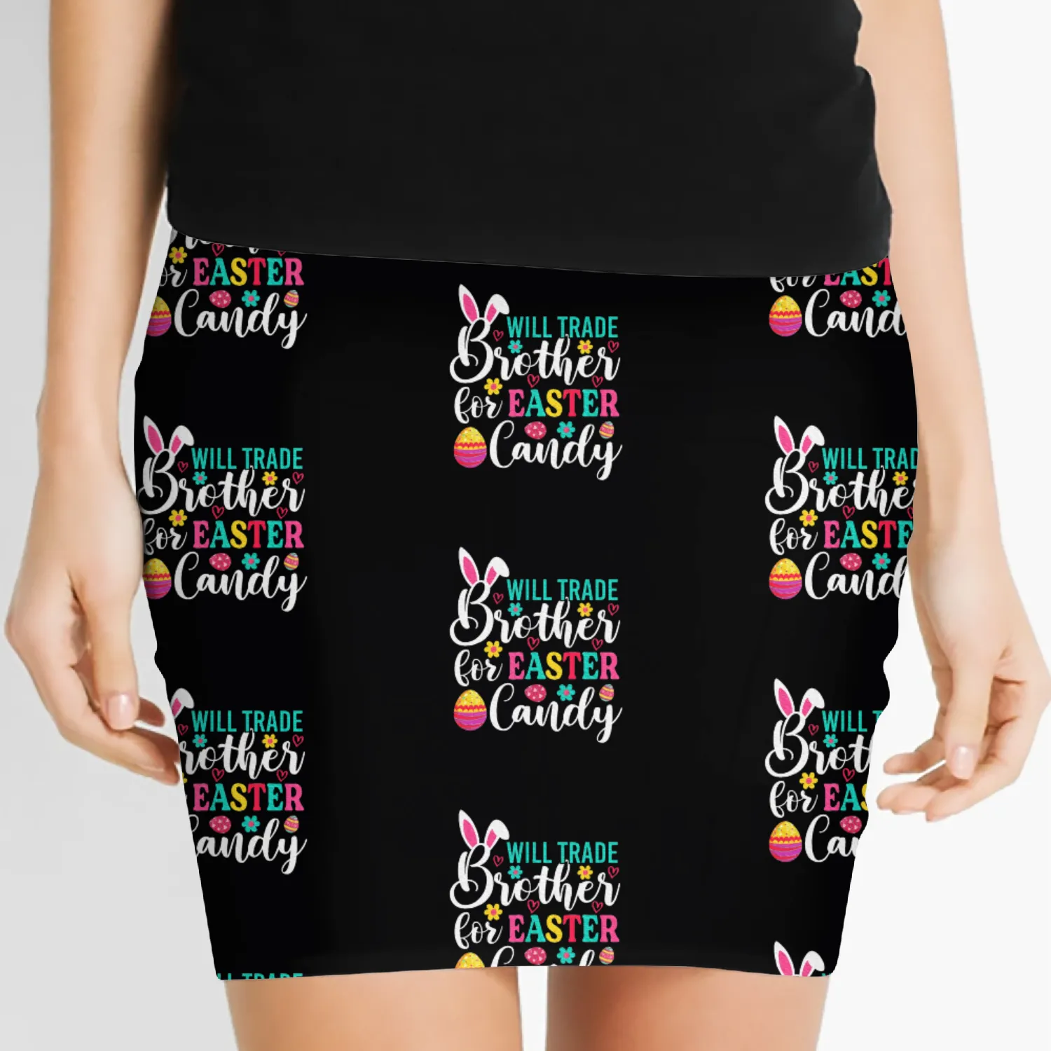 Trade Brother for Easter Candy Women's Mini Skirts