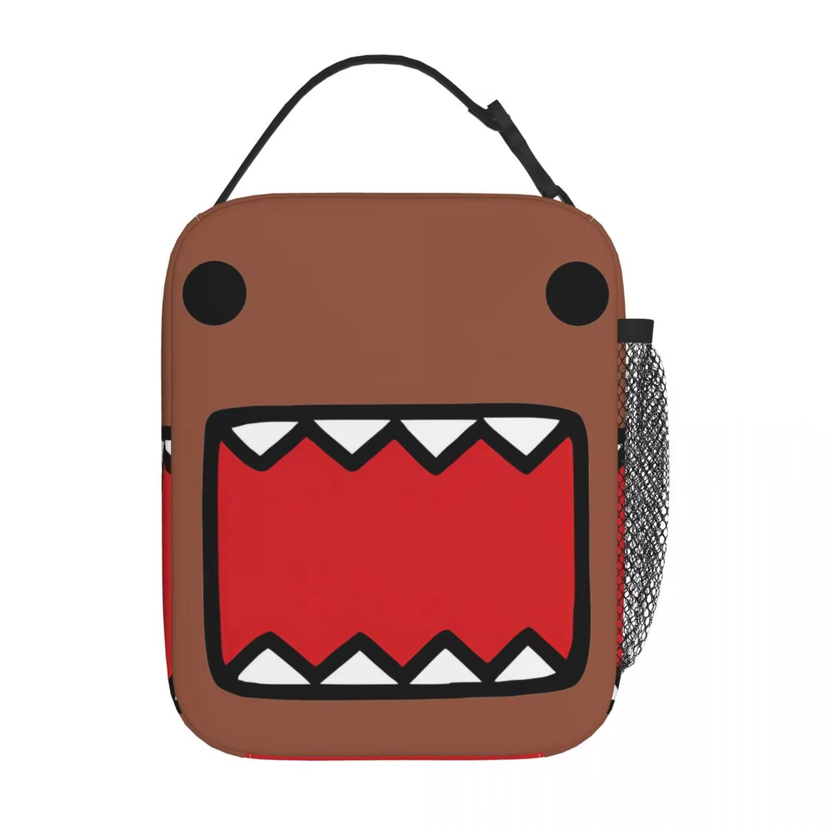 Domo-Kun Insulated Lunch Bag Thermal Bag Lunch Container Domo Kun Doll Face Large Tote Lunch Box Bento Pouch Beach Travel
