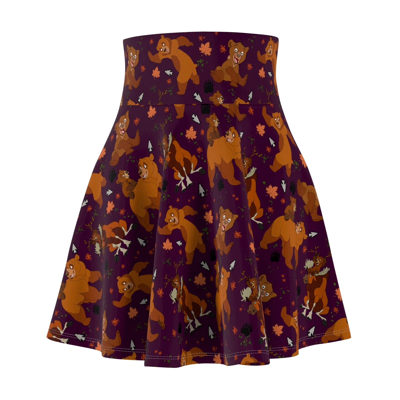 Brother Bear Women's Skater Skirt, Gift for Her