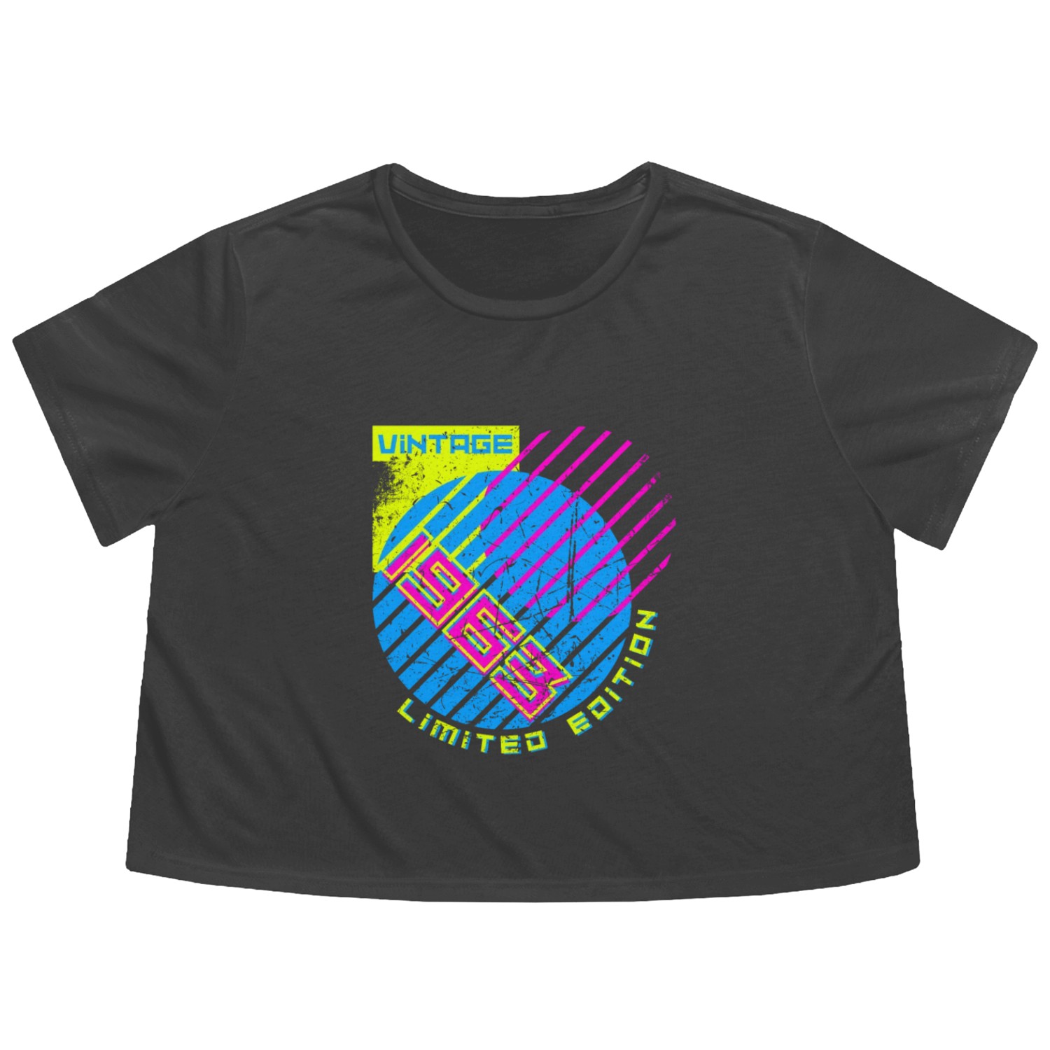 60th Birthday Vintage 1963 Flowy Cropped Tees