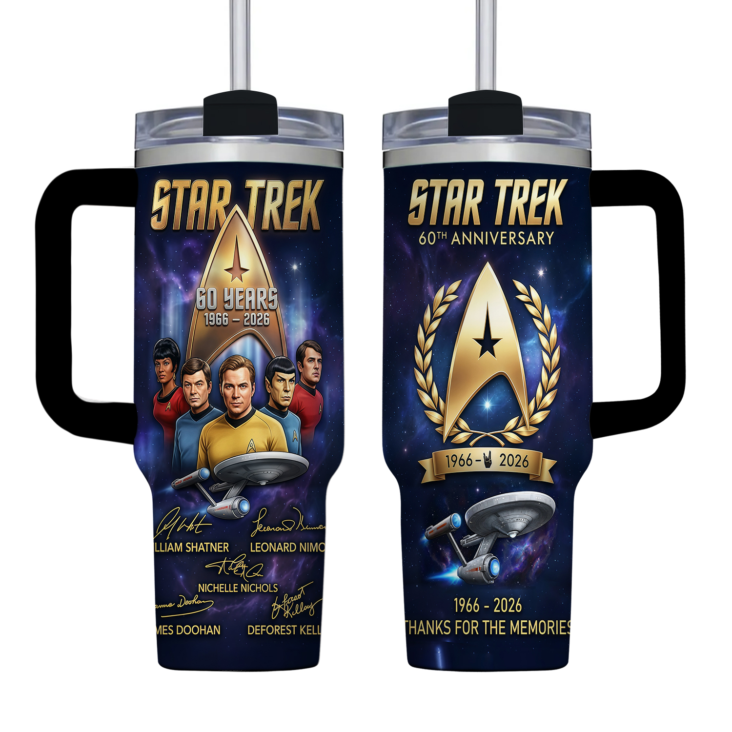 Star T r e k 60th Anniversary 40oz Tumbler