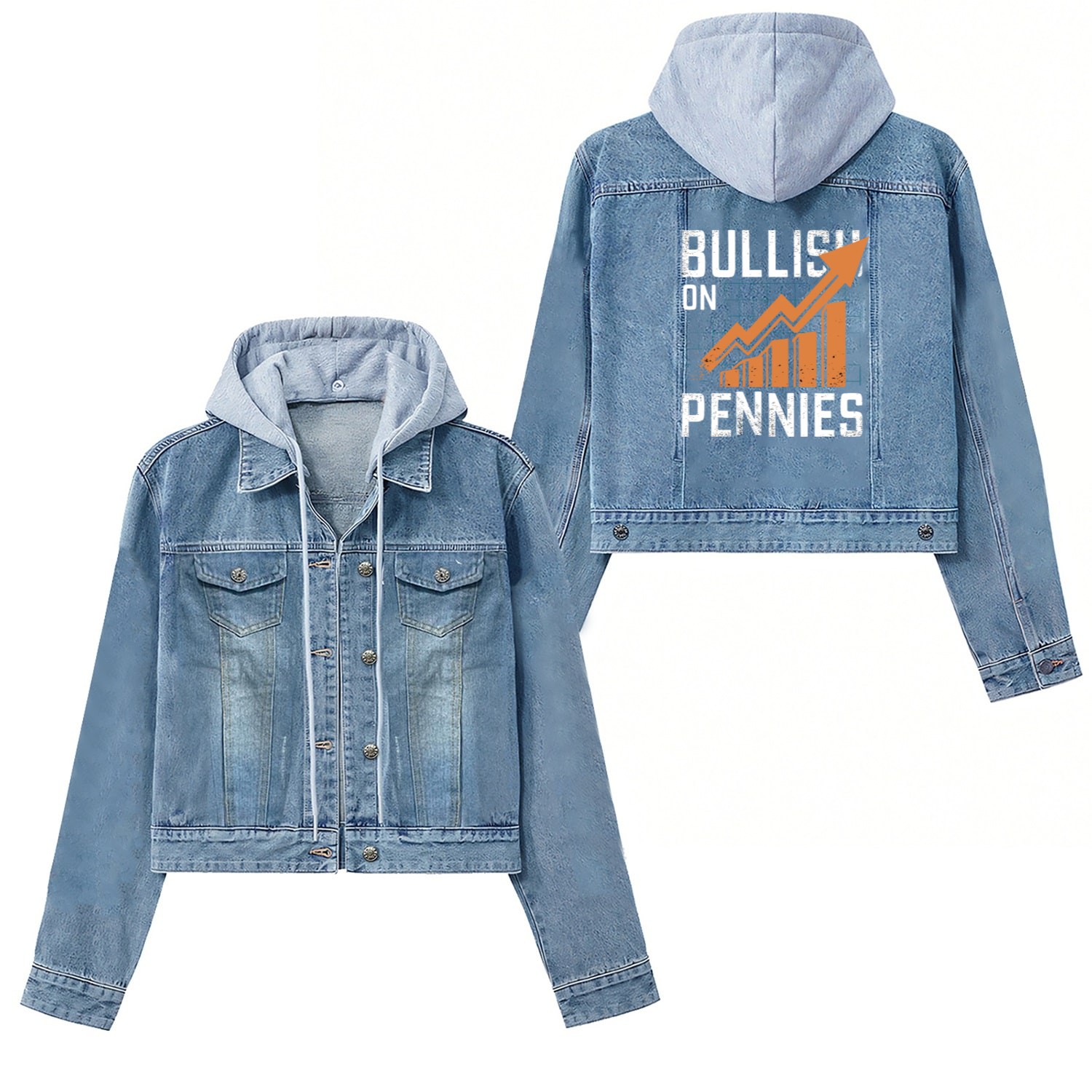 Stock Market trader Forex Trader Investor Trading Women's Denim Jackets