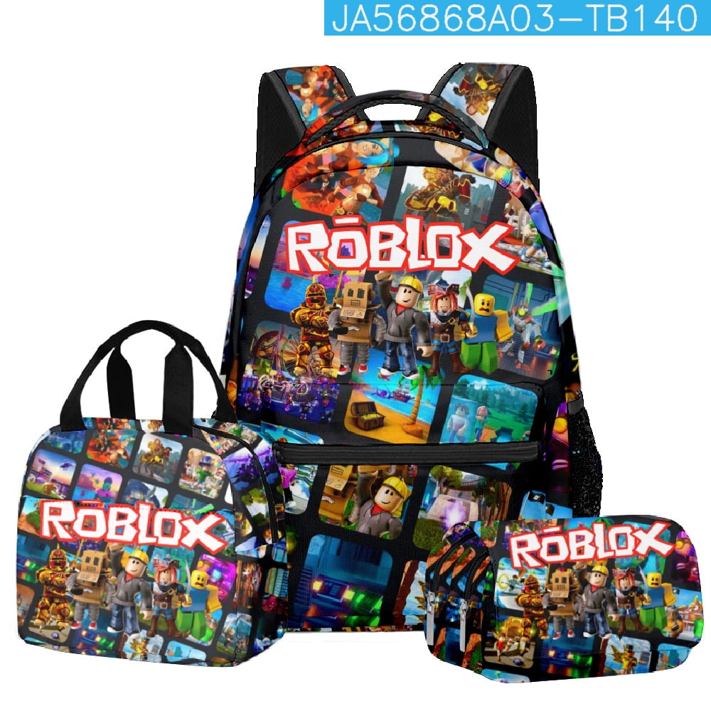 Roblox cute 3D cartoon theme waterproof schoolbag, lightweight travel backpack, backpack