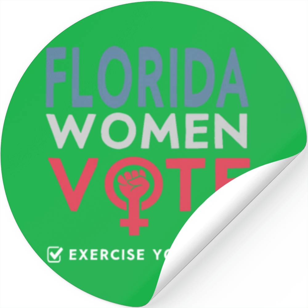 Florida Women Vote Voter 2022 Election Feminist Stickers