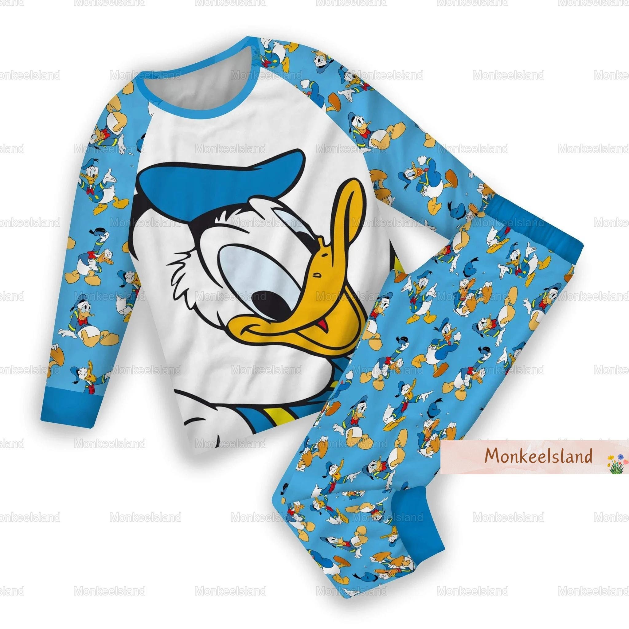 Cute Duck Pajamas, Duck Pajamas Pants, Funny Duck Kids Pajamas, Duck Pajamas Set, Birthday Gift, Gift For Him